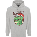 Christmas Papasaurus T-Rex Dinosaur Mens 80% Cotton Hoodie Sports Grey