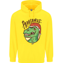 Christmas Papasaurus T-Rex Dinosaur Mens 80% Cotton Hoodie Yellow