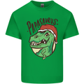Christmas Papasaurus T-Rex Dinosaur Mens Cotton T-Shirt Tee Top Irish Green