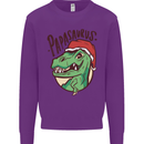 Christmas Papasaurus T-Rex Dinosaur Mens Sweatshirt Jumper Purple