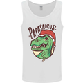 Christmas Papasaurus T-Rex Dinosaur Mens Vest Tank Top White