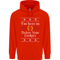 Christmas Programmer Here to Delete Cookies Childrens Kids Hoodie Bright Red