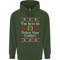 Christmas Programmer Here to Delete Cookies Childrens Kids Hoodie Forest Green