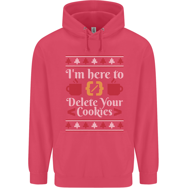 Christmas Programmer Here to Delete Cookies Childrens Kids Hoodie Heliconia