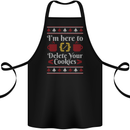 Christmas Programmer Here to Delete Cookies Cotton Apron 100% Organic Black