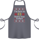 Christmas Programmer Here to Delete Cookies Cotton Apron 100% Organic Steel