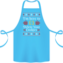 Christmas Programmer Here to Delete Cookies Cotton Apron 100% Organic Turquoise