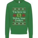 Christmas Programmer Here to Delete Cookies Kids Sweatshirt Jumper Irish Green