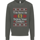 Christmas Programmer Here to Delete Cookies Kids Sweatshirt Jumper Storm Grey