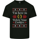 Christmas Programmer Here to Delete Cookies Kids T-Shirt Childrens Black