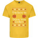 Christmas Programmer Here to Delete Cookies Kids T-Shirt Childrens Yellow