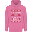 Christmas Programmer Here to Delete Cookies Mens 80% Cotton Hoodie Azelea