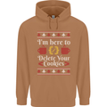 Christmas Programmer Here to Delete Cookies Mens 80% Cotton Hoodie Caramel Latte