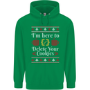 Christmas Programmer Here to Delete Cookies Mens 80% Cotton Hoodie Irish Green