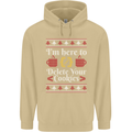 Christmas Programmer Here to Delete Cookies Mens 80% Cotton Hoodie Sand