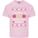 Christmas Programmer Here to Delete Cookies Mens Cotton T-Shirt Tee Top Light Pink