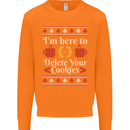 Christmas Programmer Here to Delete Cookies Mens Sweatshirt Jumper Orange