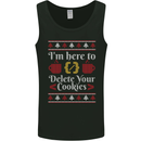 Christmas Programmer Here to Delete Cookies Mens Vest Tank Top Black