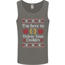 Christmas Programmer Here to Delete Cookies Mens Vest Tank Top Charcoal