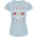 Christmas Programmer Here to Delete Cookies Womens Petite Cut T-Shirt Light Blue