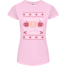 Christmas Programmer Here to Delete Cookies Womens Petite Cut T-Shirt Light Pink