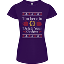 Christmas Programmer Here to Delete Cookies Womens Petite Cut T-Shirt Purple