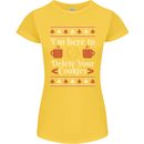 Christmas Programmer Here to Delete Cookies Womens Petite Cut T-Shirt Yellow