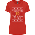 Christmas Programmer Here to Delete Cookies Womens Wider Cut T-Shirt Red