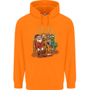 Christmas Santa Claus Bigfoot Unicorn Alien Childrens Kids Hoodie Orange