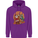 Christmas Santa Claus Bigfoot Unicorn Alien Childrens Kids Hoodie Purple
