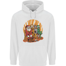 Christmas Santa Claus Bigfoot Unicorn Alien Childrens Kids Hoodie White