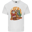Christmas Santa Claus Bigfoot Unicorn Alien Kids T-Shirt Childrens White