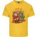 Christmas Santa Claus Bigfoot Unicorn Alien Kids T-Shirt Childrens Yellow