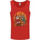 Christmas Santa Claus Bigfoot Unicorn Alien Mens Vest Tank Top Red