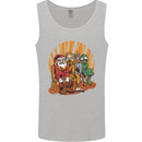 Christmas Santa Claus Bigfoot Unicorn Alien Mens Vest Tank Top Sports Grey