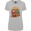 Christmas Santa Claus Bigfoot Unicorn Alien Womens Wider Cut T-Shirt Sports Grey