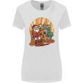 Christmas Santa Claus Bigfoot Unicorn Alien Womens Wider Cut T-Shirt White