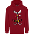 Christmas Santa Claus Fancy Dress Costume Childrens Kids Hoodie Red