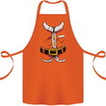 Christmas Santa Claus Fancy Dress Costume Cotton Apron 100% Organic Orange