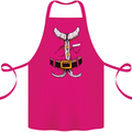 Christmas Santa Claus Fancy Dress Costume Cotton Apron 100% Organic Pink