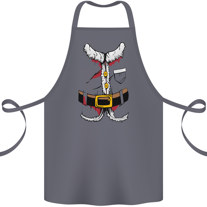 Christmas Santa Claus Fancy Dress Costume Cotton Apron 100% Organic Steel