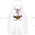 Christmas Santa Claus Fancy Dress Costume Cotton Apron 100% Organic White
