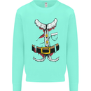 Christmas Santa Claus Fancy Dress Costume Kids Sweatshirt Jumper Peppermint