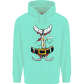 Christmas Santa Claus Fancy Dress Costume Mens 80% Cotton Hoodie Peppermint