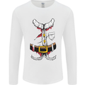 Christmas Santa Claus Fancy Dress Costume Mens Long Sleeve T-Shirt White