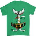 Christmas Santa Claus Fancy Dress Costume Mens T-Shirt Cotton Gildan Irish Green