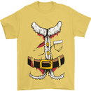 Christmas Santa Claus Fancy Dress Costume Mens T-Shirt Cotton Gildan Yellow