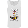 Christmas Santa Claus Fancy Dress Costume Mens Vest Tank Top White