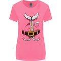 Christmas Santa Claus Fancy Dress Costume Womens Wider Cut T-Shirt Azalea