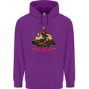 Christmas Santa Motocross Dirt Bike Childrens Kids Hoodie Purple